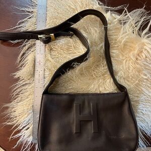 Black Leather Shoulder Bag